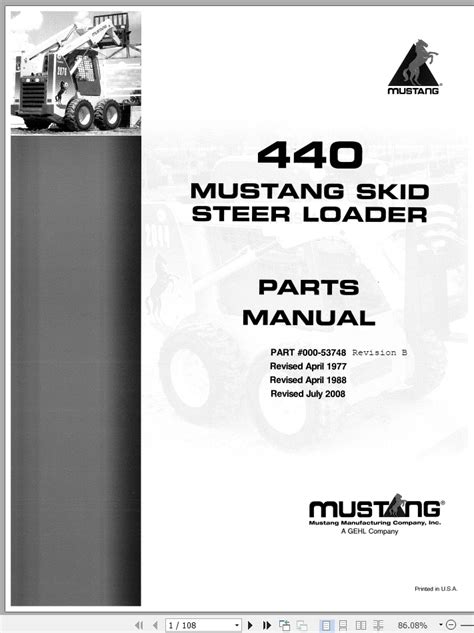 mustang 440 skid steer service manual|440 mustang reviews.